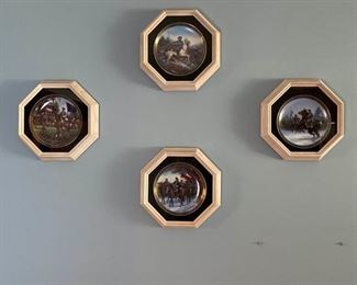4 Civil War Commemorative Plates