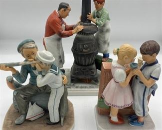 Vintage Norman Rockwell Figurines Gorham
