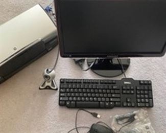 Computer Monitor, Keyboard, Printer Mouse