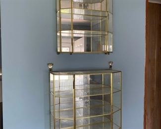 Brass Glass Display Units