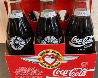 Coca Cola Commemorative Southwest Airlines 6 Pack