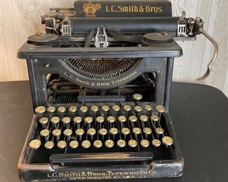 Antique LC Smith Typewriter