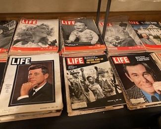 Many Collectable Vintage "Life Magazine" from the 1930's through 1970's