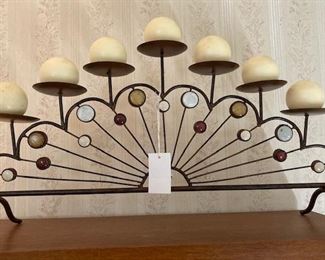Vintage Iron Candle Holder.