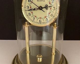 Glass Dome Mantel Clock