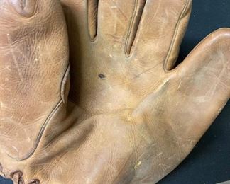 Vintage Leather Baseball Glove
