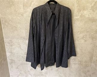 Eileen Fisher After Five Sequins Embroidered Black Jacket Sizes Large
