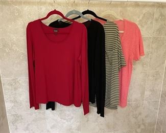 Group Lot of Eileen Fisher Cotton Blouses