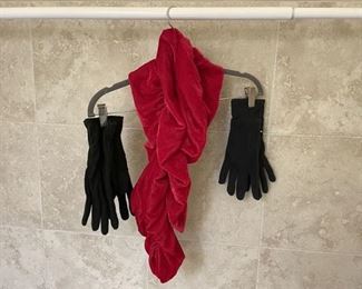 Group Lot of Gloves and Scarf