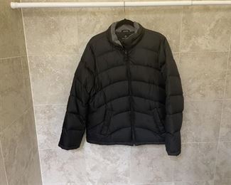 Lands End Black XL Down Filled Puffer Jacket
