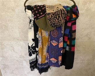 Lot of Scarves and Tam
