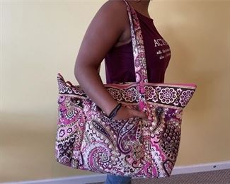 New Large Quilted Vera Bradely Overnight Bag