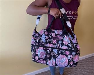 New With Tags Vera Bradley Quilted Expandable Overnight Bag
