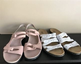 Pair of New Clarks and Trotters Comfort Sandals