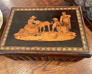 19TH C.INLAID WOOD BOX