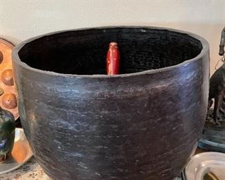 ANTIQUE ASIAN BRONZE GONG !
