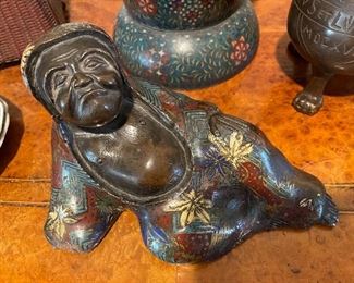 ANTIQUE CHAMPLEVE  FIGURE