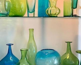Nice Selection of Blenko Colored Glass