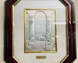 #24 - $50 "Ceremoniale" Italian plaque repousse (1of4)  • 18 x 21 