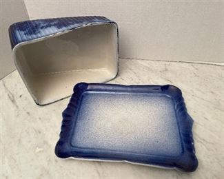#38 -$50 - Ironstone England Flow blue cheese   • 6high 9wide 6across