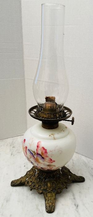 #43 - $48 Oil lamp • 18 1/2high 7across 