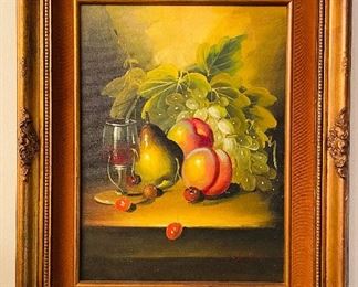 #46 Stiff life fruit painting  • 23 x 18 