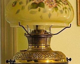 #104 - $95 - Victorian wall hanging lamp •19 high 11across 