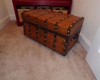 Nice wooden trunk.