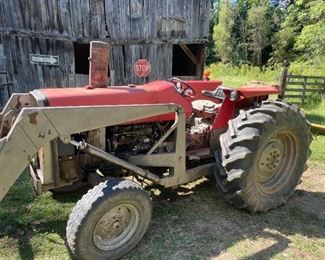 Massey Ferguson 275 diesel tractor with front-end loader