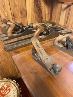 A few of the wood planes