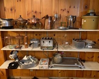 Mid-Century Modern and vintage cookware and kitchen items