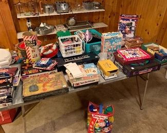 Kids toys, classics, and newer... family board games