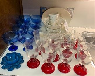 Unique colored glassware  