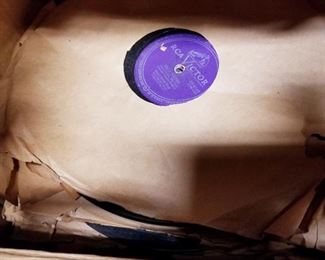 Box full of 78s