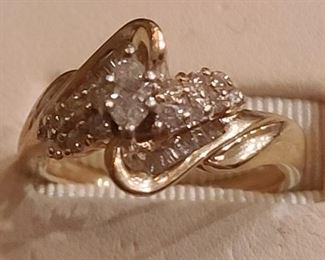 14k diamond ring 5.4 grams...$300