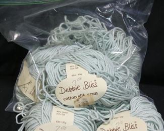 Tons of Skein of Yarn, Knitting Needles & Floss