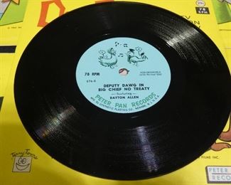 8 Vintage Deputy Dawg 78 RPM, 576 Vinyl Records