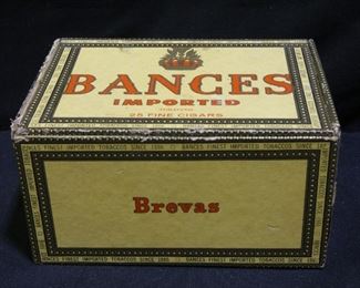Two Vintage Cigar Boxes& White Rose Tin