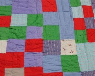 88.5"x75" Hand Made Lady Quilt