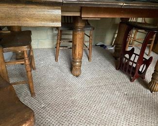 antique 5-legged table