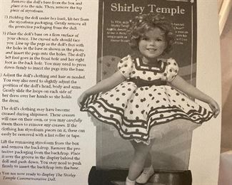 The Danbury Mint Commemorative Shirley Temple doll, new in box