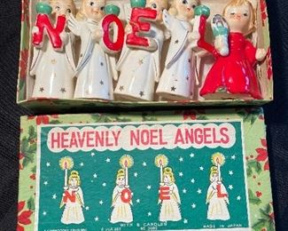 Vintage Heavenly NOEL angels; original box