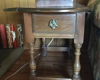 DROP LEAF END TABLE w/EAGLE PULL (2) available