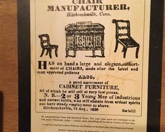 MFG. LABEL INSIDE SECOND DRAWER