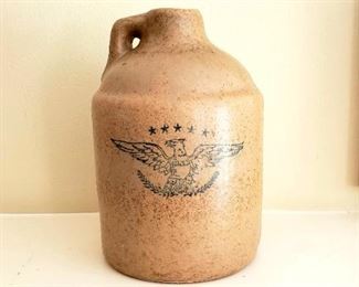 STONEWARE JUG w/EAGLE 
