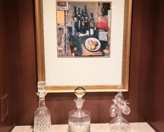 Lots of Decanters & Barware