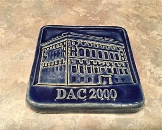 Pewabic Pottery Ceramic Tile DAC 2000  Detroit Athletic Club