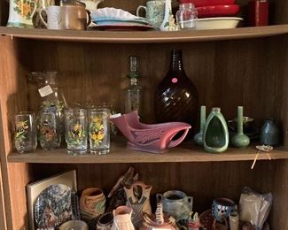 Pottery and collectible southwestern items