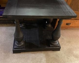 Charcoal gray contemporary end table