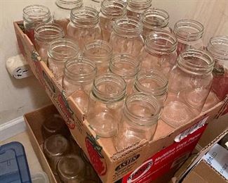 Over 100 Ball & Kerr canning jars 